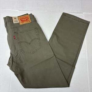 NWT Levi’s 514 Jeans Mens 31x32 Green Straight Stretch Denim Pants Regular New